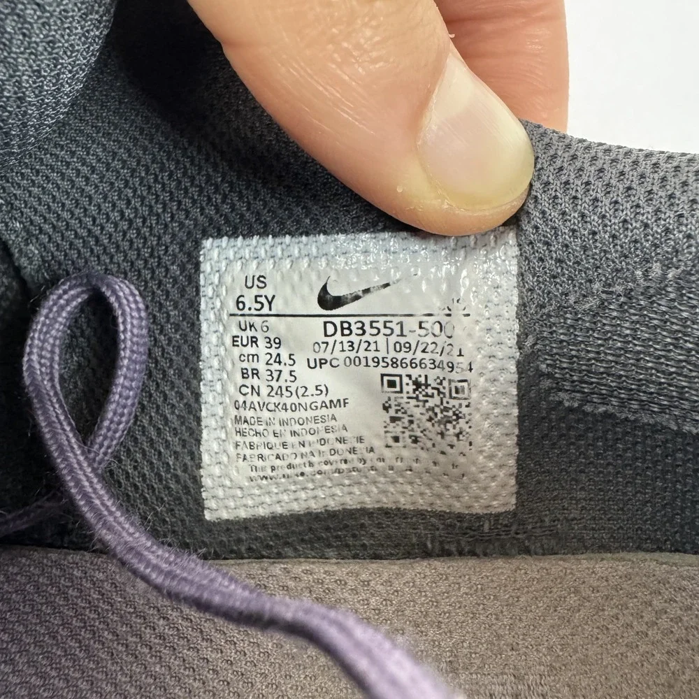 Big Kids Nike Crater Impact GS Purple Athletic Running Shoes Sneakers Size 6.5 Y
